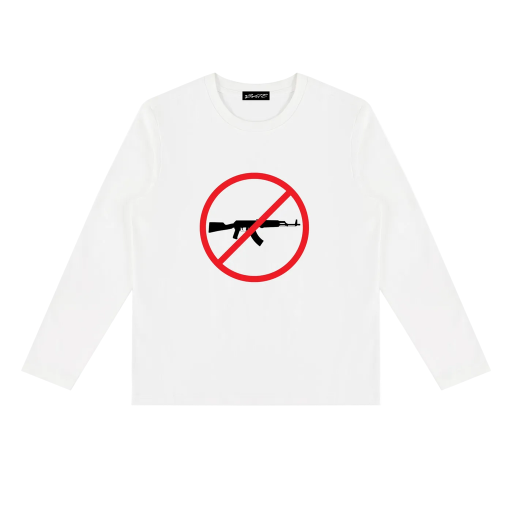 SATE “no weapons” long sleeve T-shirt