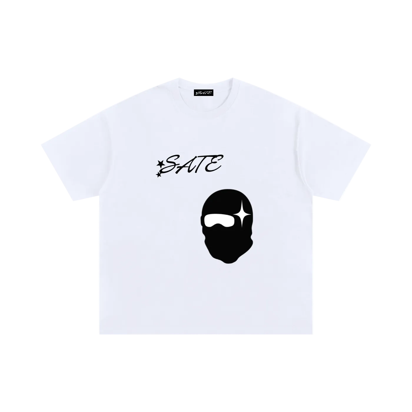 SATE "look up at it" T-shirt (white)