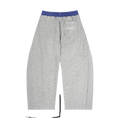 SATE Plaid Waistband Barrel Sweatpants