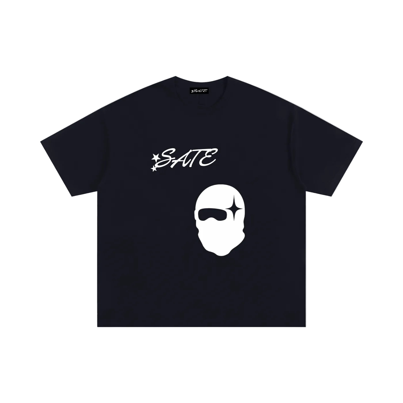 SATE "look up at it" T-shirt (black)