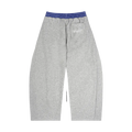 SATE Plaid Waistband Barrel Sweatpants