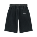 SATE Vintage Wash Distressed Wide Leg Shorts
